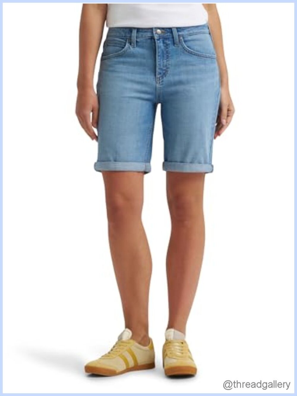 Women's Cotton Blend Relaxed Bermuda Shorts